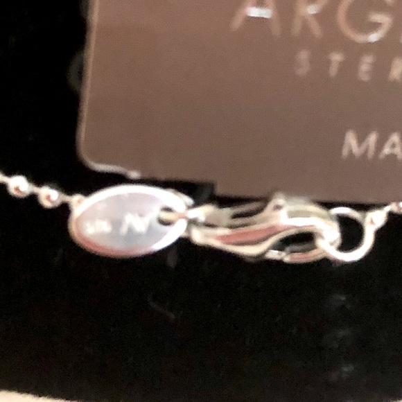 NWT Argento Vivo 925 Sterling Silver 18” Beaded Chain - Picture 3 of 3